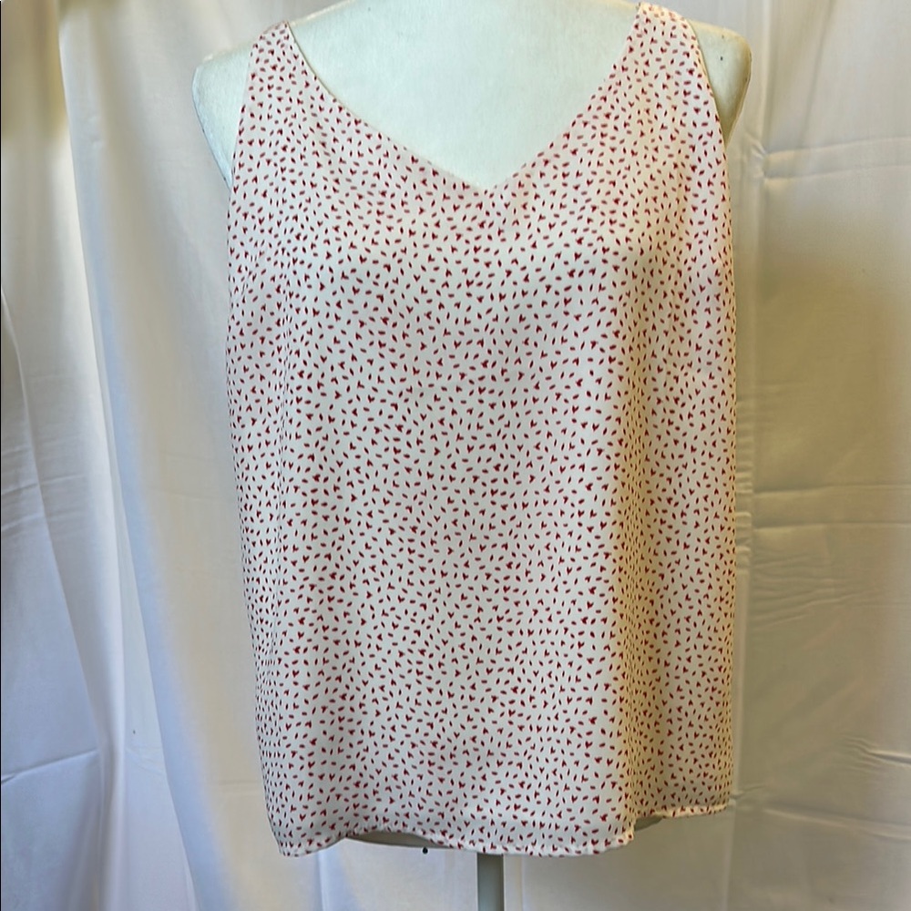 Banana Republic Factory Cream Sleeveless Relaxed Camisole
